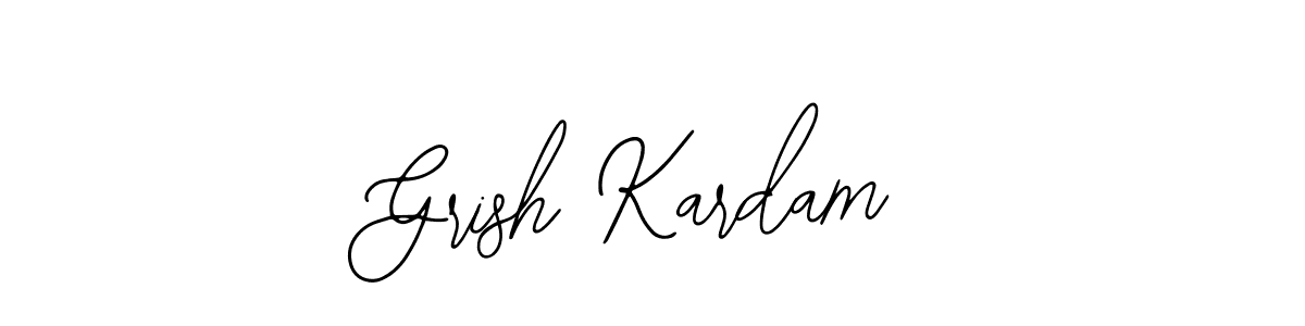 Here are the top 10 professional signature styles for the name Grish Kardam. These are the best autograph styles you can use for your name. Grish Kardam signature style 12 images and pictures png