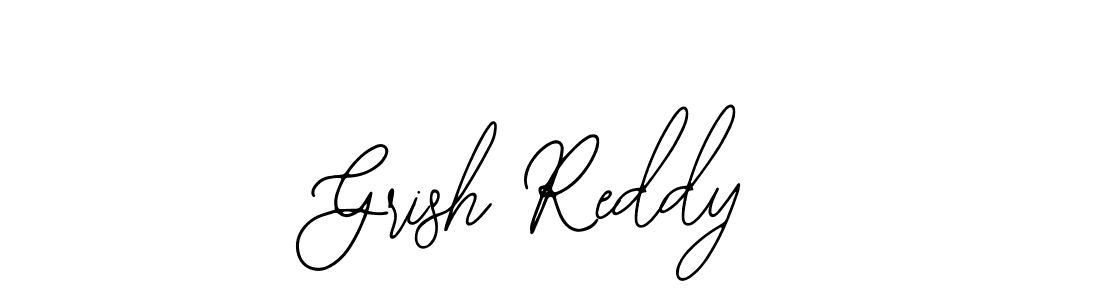 Create a beautiful signature design for name Grish Reddy. With this signature (Bearetta-2O07w) fonts, you can make a handwritten signature for free. Grish Reddy signature style 12 images and pictures png