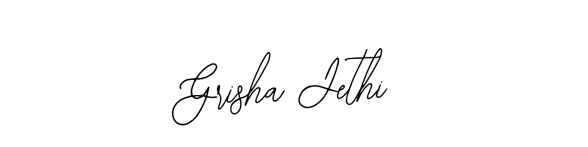 You can use this online signature creator to create a handwritten signature for the name Grisha Jethi. This is the best online autograph maker. Grisha Jethi signature style 12 images and pictures png