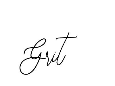 How to make Grit name signature. Use Bearetta-2O07w style for creating short signs online. This is the latest handwritten sign. Grit signature style 12 images and pictures png