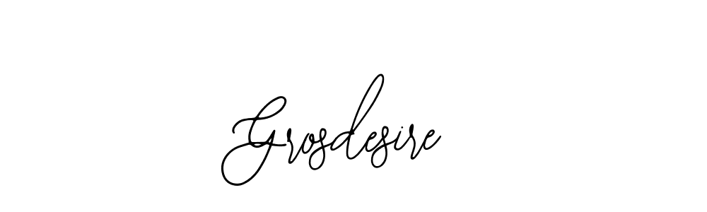 Make a beautiful signature design for name Grosdesire. With this signature (Bearetta-2O07w) style, you can create a handwritten signature for free. Grosdesire signature style 12 images and pictures png