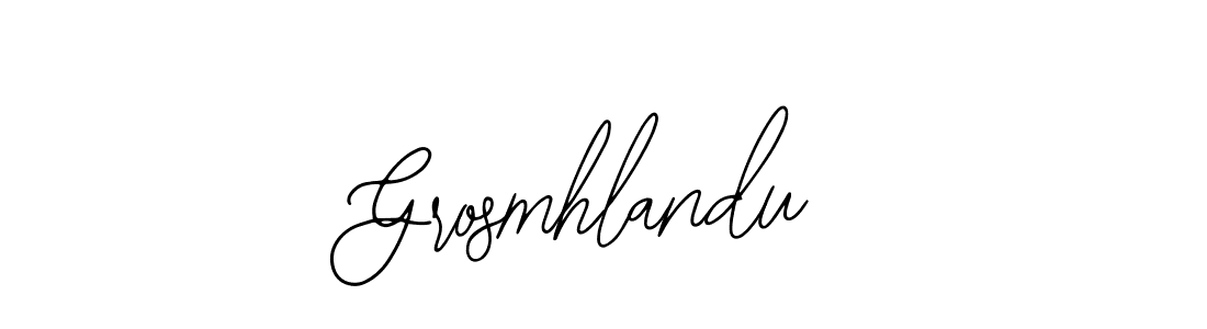 How to make Grosmhlandu signature? Bearetta-2O07w is a professional autograph style. Create handwritten signature for Grosmhlandu name. Grosmhlandu signature style 12 images and pictures png