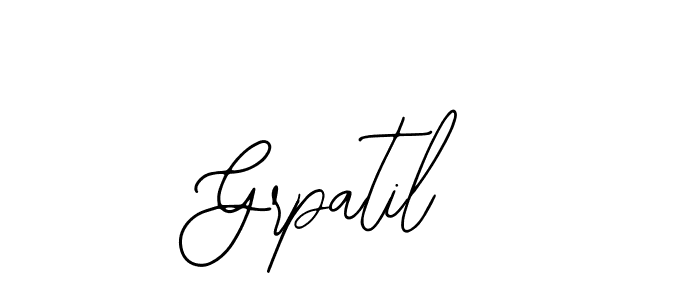 Grpatil stylish signature style. Best Handwritten Sign (Bearetta-2O07w) for my name. Handwritten Signature Collection Ideas for my name Grpatil. Grpatil signature style 12 images and pictures png