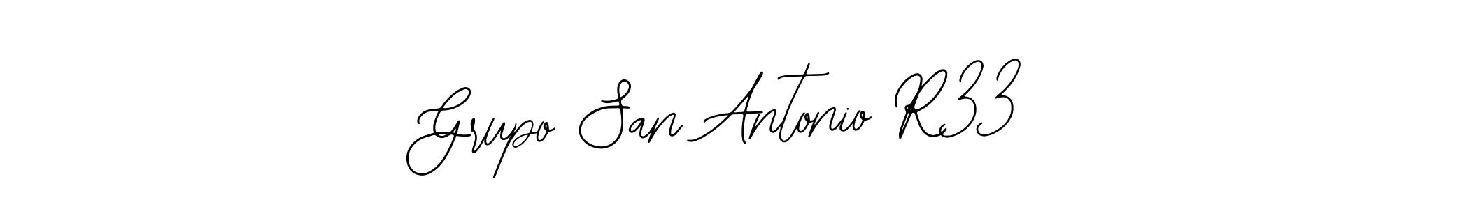 The best way (Bearetta-2O07w) to make a short signature is to pick only two or three words in your name. The name Grupo San Antonio R33 include a total of six letters. For converting this name. Grupo San Antonio R33 signature style 12 images and pictures png