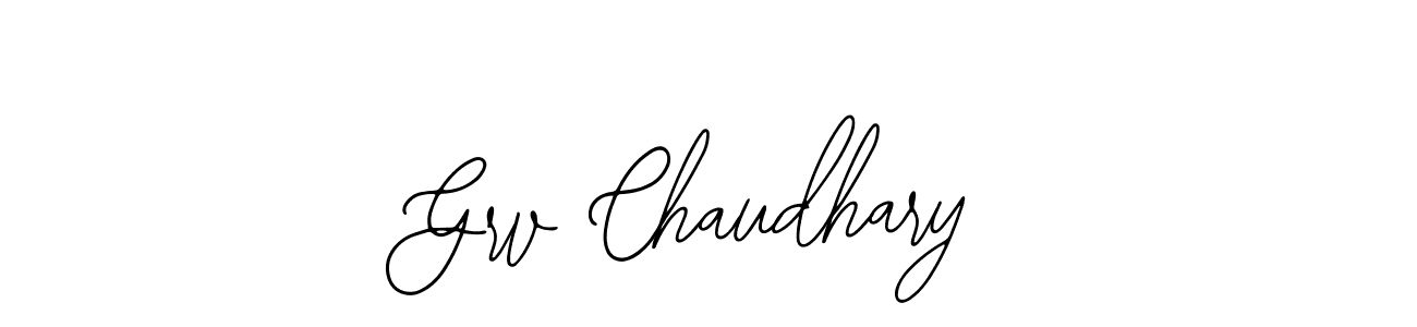 Use a signature maker to create a handwritten signature online. With this signature software, you can design (Bearetta-2O07w) your own signature for name Grv Chaudhary. Grv Chaudhary signature style 12 images and pictures png