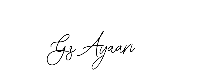 Create a beautiful signature design for name Gs Ayaan. With this signature (Bearetta-2O07w) fonts, you can make a handwritten signature for free. Gs Ayaan signature style 12 images and pictures png