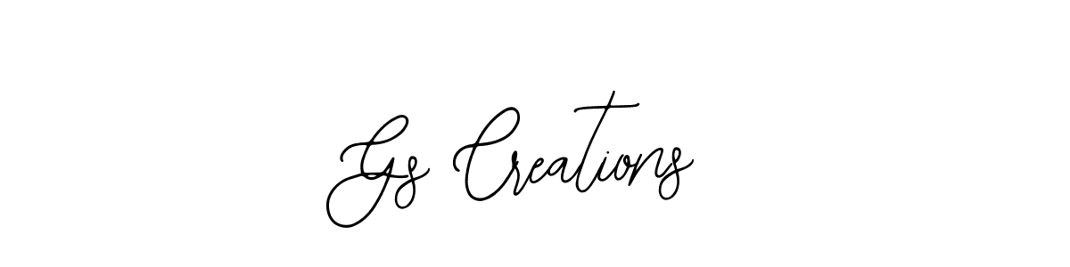 Also we have Gs Creations name is the best signature style. Create professional handwritten signature collection using Bearetta-2O07w autograph style. Gs Creations signature style 12 images and pictures png