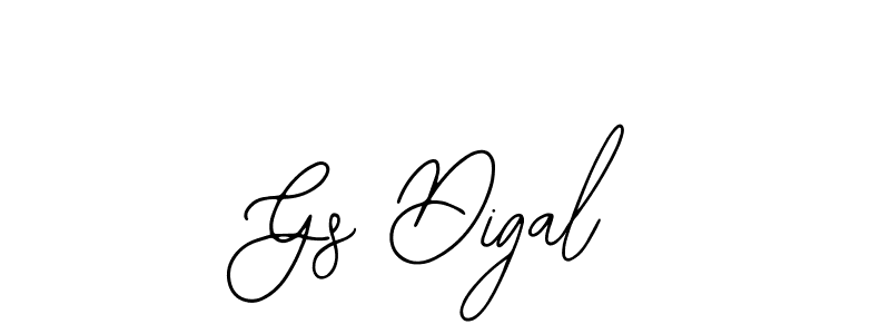Design your own signature with our free online signature maker. With this signature software, you can create a handwritten (Bearetta-2O07w) signature for name Gs Digal. Gs Digal signature style 12 images and pictures png