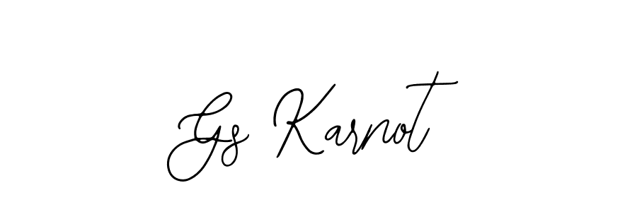 Gs Karnot stylish signature style. Best Handwritten Sign (Bearetta-2O07w) for my name. Handwritten Signature Collection Ideas for my name Gs Karnot. Gs Karnot signature style 12 images and pictures png