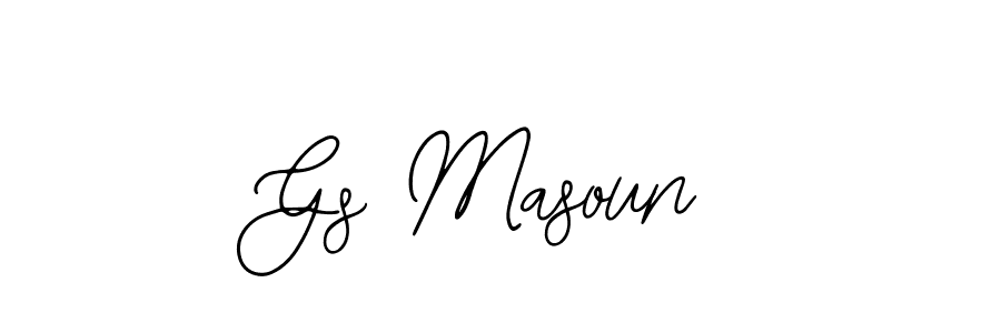 Make a beautiful signature design for name Gs Masoun. Use this online signature maker to create a handwritten signature for free. Gs Masoun signature style 12 images and pictures png