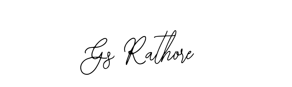 How to make Gs Rathore name signature. Use Bearetta-2O07w style for creating short signs online. This is the latest handwritten sign. Gs Rathore signature style 12 images and pictures png