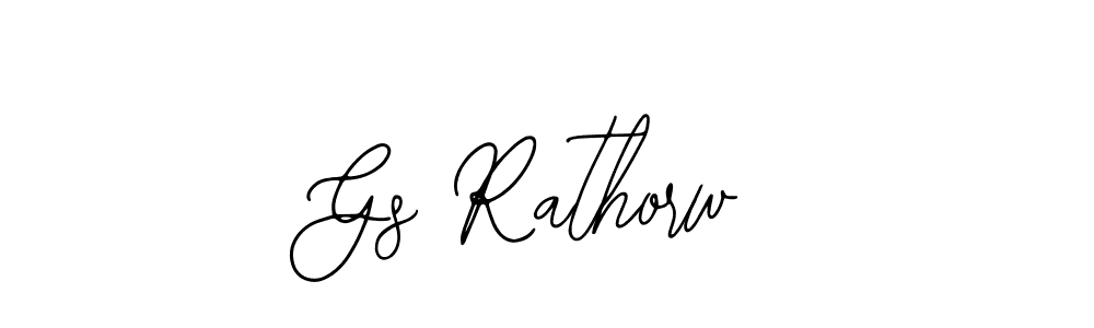 Design your own signature with our free online signature maker. With this signature software, you can create a handwritten (Bearetta-2O07w) signature for name Gs Rathorw. Gs Rathorw signature style 12 images and pictures png