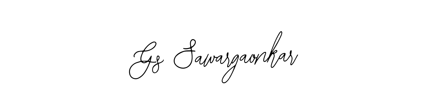 Gs Sawargaonkar stylish signature style. Best Handwritten Sign (Bearetta-2O07w) for my name. Handwritten Signature Collection Ideas for my name Gs Sawargaonkar. Gs Sawargaonkar signature style 12 images and pictures png