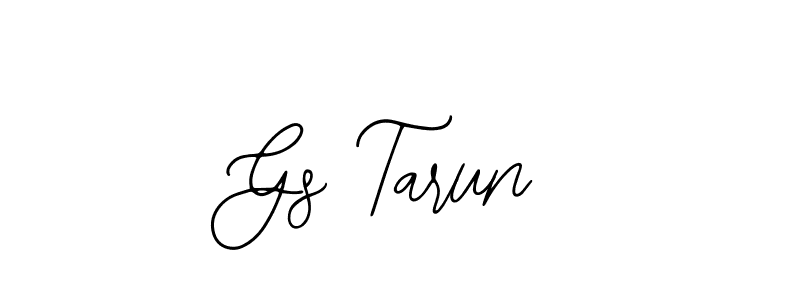 How to make Gs Tarun name signature. Use Bearetta-2O07w style for creating short signs online. This is the latest handwritten sign. Gs Tarun signature style 12 images and pictures png