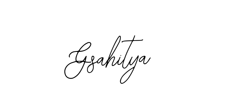 Best and Professional Signature Style for Gsahitya. Bearetta-2O07w Best Signature Style Collection. Gsahitya signature style 12 images and pictures png