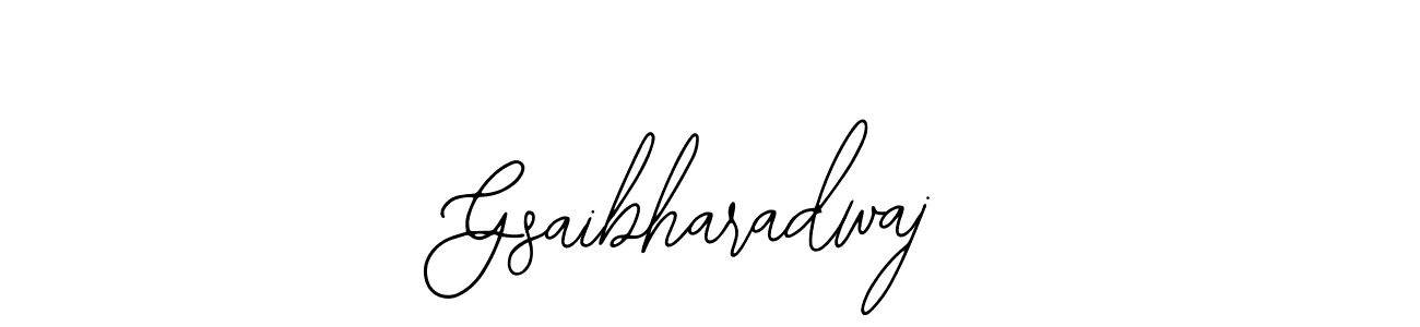 Design your own signature with our free online signature maker. With this signature software, you can create a handwritten (Bearetta-2O07w) signature for name Gsaibharadwaj. Gsaibharadwaj signature style 12 images and pictures png