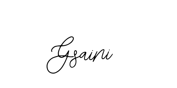 Make a beautiful signature design for name Gsaini. With this signature (Bearetta-2O07w) style, you can create a handwritten signature for free. Gsaini signature style 12 images and pictures png