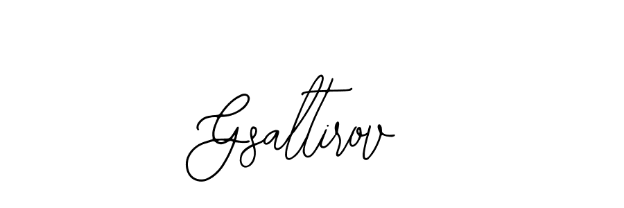 Use a signature maker to create a handwritten signature online. With this signature software, you can design (Bearetta-2O07w) your own signature for name Gsaltirov. Gsaltirov signature style 12 images and pictures png