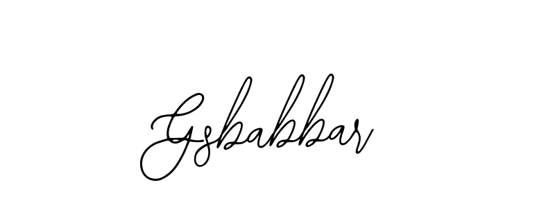 It looks lik you need a new signature style for name Gsbabbar. Design unique handwritten (Bearetta-2O07w) signature with our free signature maker in just a few clicks. Gsbabbar signature style 12 images and pictures png