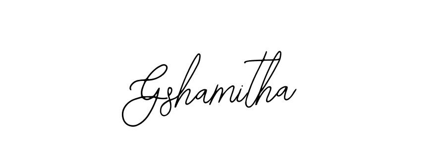 It looks lik you need a new signature style for name Gshamitha. Design unique handwritten (Bearetta-2O07w) signature with our free signature maker in just a few clicks. Gshamitha signature style 12 images and pictures png