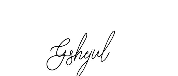 Use a signature maker to create a handwritten signature online. With this signature software, you can design (Bearetta-2O07w) your own signature for name Gshejul. Gshejul signature style 12 images and pictures png