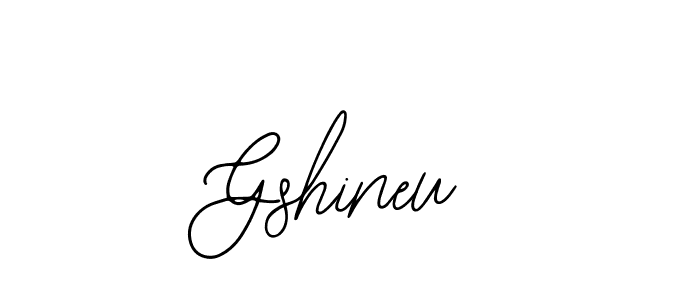 Use a signature maker to create a handwritten signature online. With this signature software, you can design (Bearetta-2O07w) your own signature for name Gshineu. Gshineu signature style 12 images and pictures png