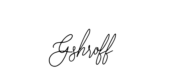 The best way (Bearetta-2O07w) to make a short signature is to pick only two or three words in your name. The name Gshroff include a total of six letters. For converting this name. Gshroff signature style 12 images and pictures png