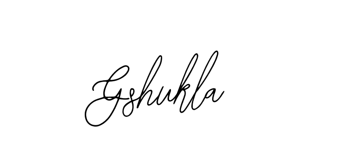 How to make Gshukla signature? Bearetta-2O07w is a professional autograph style. Create handwritten signature for Gshukla name. Gshukla signature style 12 images and pictures png