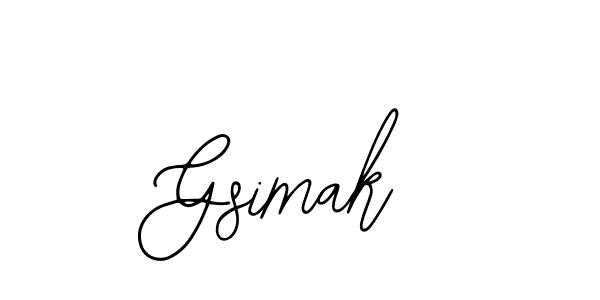 Create a beautiful signature design for name Gsimak. With this signature (Bearetta-2O07w) fonts, you can make a handwritten signature for free. Gsimak signature style 12 images and pictures png