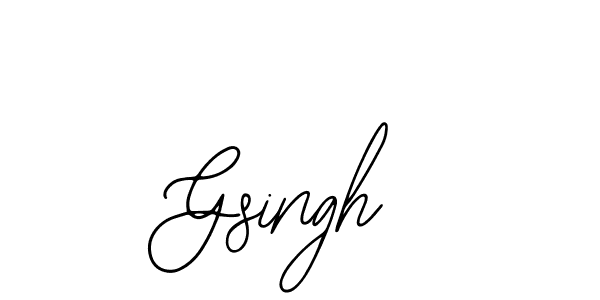 Design your own signature with our free online signature maker. With this signature software, you can create a handwritten (Bearetta-2O07w) signature for name Gsingh. Gsingh signature style 12 images and pictures png