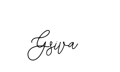 Use a signature maker to create a handwritten signature online. With this signature software, you can design (Bearetta-2O07w) your own signature for name Gsiva. Gsiva signature style 12 images and pictures png