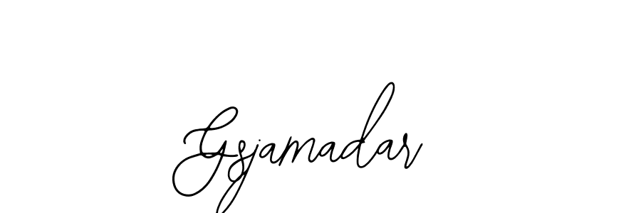 Make a beautiful signature design for name Gsjamadar. With this signature (Bearetta-2O07w) style, you can create a handwritten signature for free. Gsjamadar signature style 12 images and pictures png