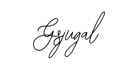Get an exclusive digital autograph for Gsjugal. The Bearetta-2O07w typeface captures the charm of real penmanship on paper. Gsjugal signature style 12 images and pictures png