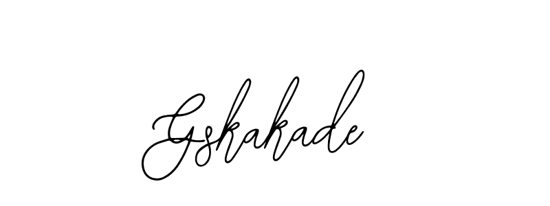 Use a signature maker to create a handwritten signature online. With this signature software, you can design (Bearetta-2O07w) your own signature for name Gskakade. Gskakade signature style 12 images and pictures png