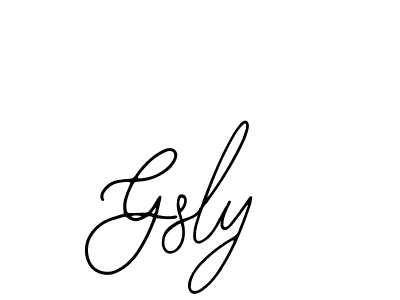 You should practise on your own different ways (Bearetta-2O07w) to write your name (Gsly) in signature. don't let someone else do it for you. Gsly signature style 12 images and pictures png