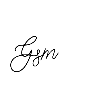 Design your own signature with our free online signature maker. With this signature software, you can create a handwritten (Bearetta-2O07w) signature for name Gsm. Gsm signature style 12 images and pictures png