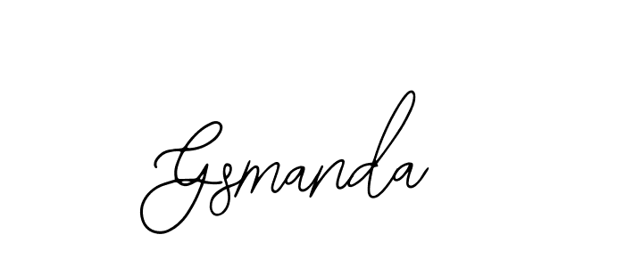 Design your own signature with our free online signature maker. With this signature software, you can create a handwritten (Bearetta-2O07w) signature for name Gsmanda. Gsmanda signature style 12 images and pictures png