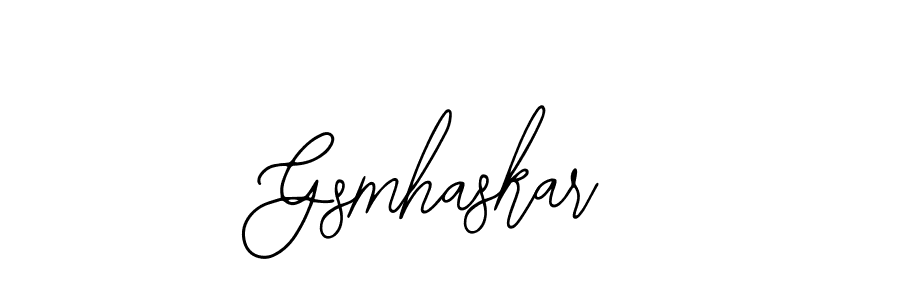 Gsmhaskar stylish signature style. Best Handwritten Sign (Bearetta-2O07w) for my name. Handwritten Signature Collection Ideas for my name Gsmhaskar. Gsmhaskar signature style 12 images and pictures png