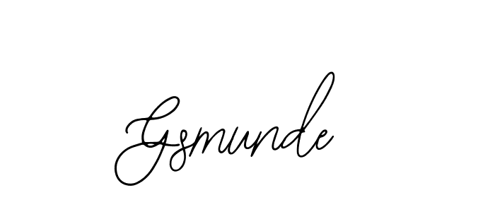 Make a beautiful signature design for name Gsmunde. With this signature (Bearetta-2O07w) style, you can create a handwritten signature for free. Gsmunde signature style 12 images and pictures png