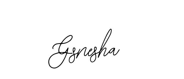 Gsnesha stylish signature style. Best Handwritten Sign (Bearetta-2O07w) for my name. Handwritten Signature Collection Ideas for my name Gsnesha. Gsnesha signature style 12 images and pictures png