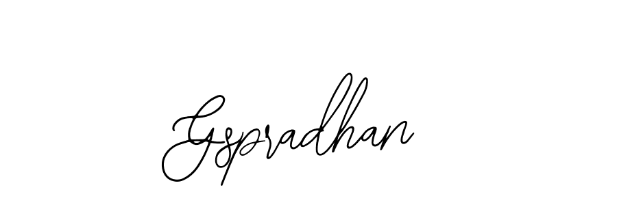 Gspradhan stylish signature style. Best Handwritten Sign (Bearetta-2O07w) for my name. Handwritten Signature Collection Ideas for my name Gspradhan. Gspradhan signature style 12 images and pictures png