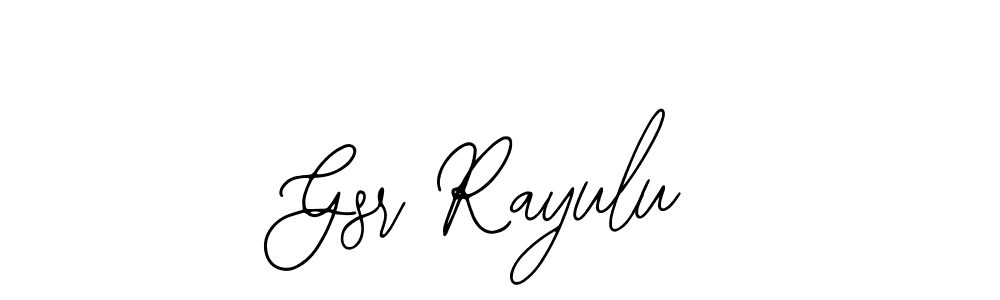 It looks lik you need a new signature style for name Gsr Rayulu. Design unique handwritten (Bearetta-2O07w) signature with our free signature maker in just a few clicks. Gsr Rayulu signature style 12 images and pictures png