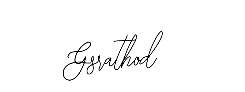 Make a beautiful signature design for name Gsrathod. With this signature (Bearetta-2O07w) style, you can create a handwritten signature for free. Gsrathod signature style 12 images and pictures png