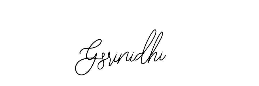 Gsrinidhi stylish signature style. Best Handwritten Sign (Bearetta-2O07w) for my name. Handwritten Signature Collection Ideas for my name Gsrinidhi. Gsrinidhi signature style 12 images and pictures png