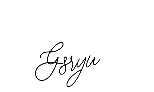 The best way (Bearetta-2O07w) to make a short signature is to pick only two or three words in your name. The name Gsryu include a total of six letters. For converting this name. Gsryu signature style 12 images and pictures png