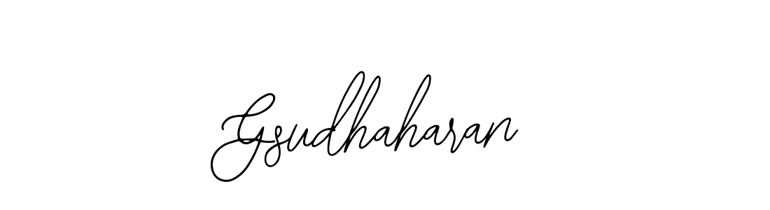 How to Draw Gsudhaharan signature style? Bearetta-2O07w is a latest design signature styles for name Gsudhaharan. Gsudhaharan signature style 12 images and pictures png