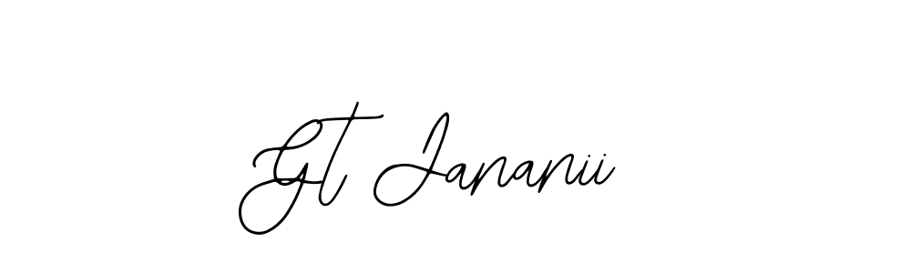 Gt Jananii stylish signature style. Best Handwritten Sign (Bearetta-2O07w) for my name. Handwritten Signature Collection Ideas for my name Gt Jananii. Gt Jananii signature style 12 images and pictures png