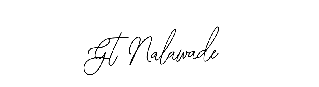 How to make Gt Nalawade name signature. Use Bearetta-2O07w style for creating short signs online. This is the latest handwritten sign. Gt Nalawade signature style 12 images and pictures png
