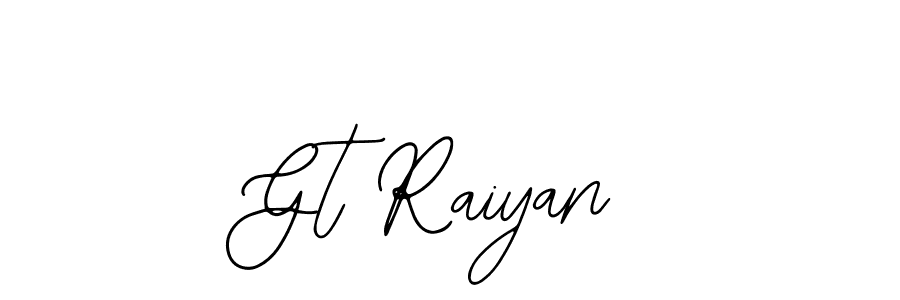 Make a beautiful signature design for name Gt Raiyan. With this signature (Bearetta-2O07w) style, you can create a handwritten signature for free. Gt Raiyan signature style 12 images and pictures png