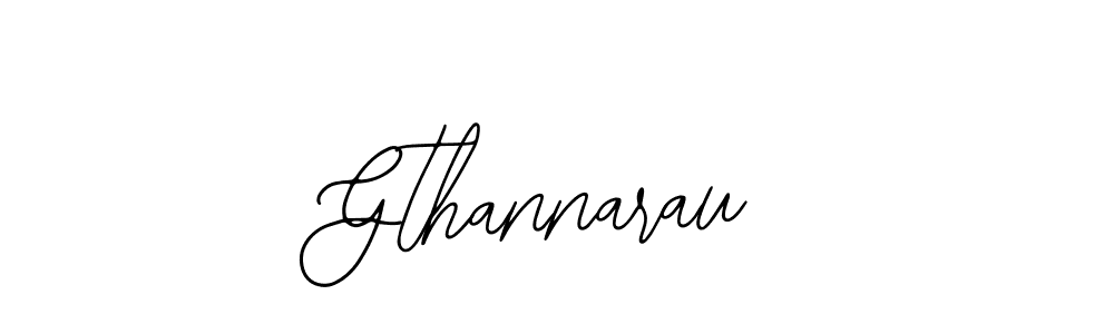 How to make Gthannarau signature? Bearetta-2O07w is a professional autograph style. Create handwritten signature for Gthannarau name. Gthannarau signature style 12 images and pictures png